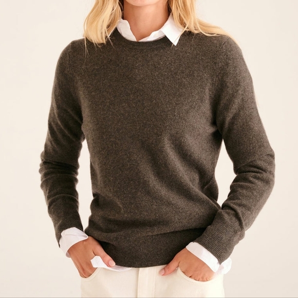 NAADAM Sweaters - NAADAM The Original Cashmere Crewneck Sweater - Olive Green - Large - NWT